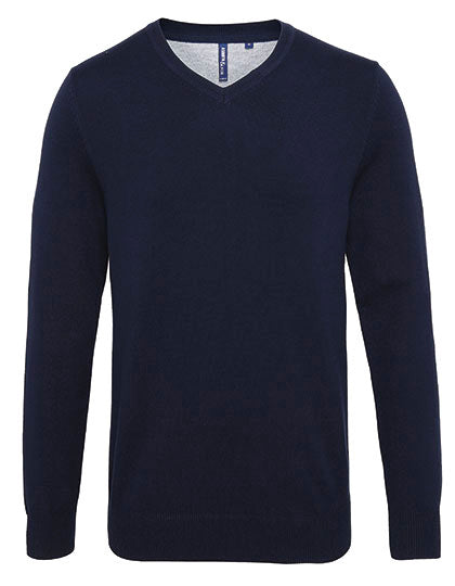Men´s Cotton Blend V Neck Sweater