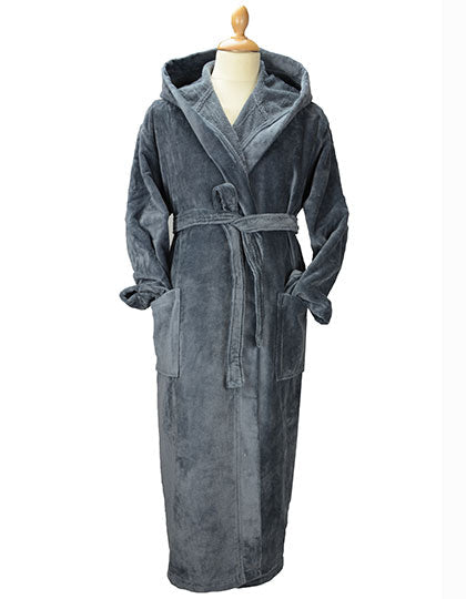 DeLuxe Velour Bathrobe with hood