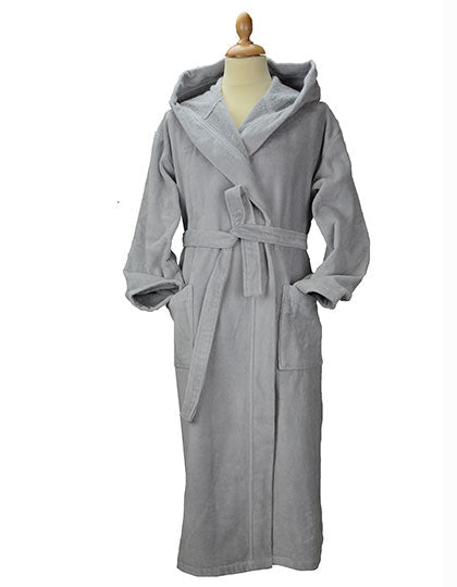 DeLuxe Velour Bathrobe with hood