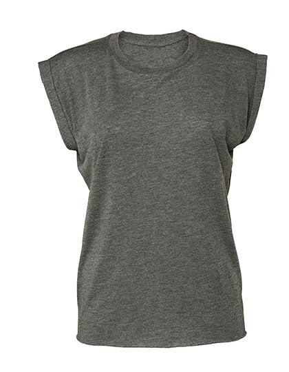 Women´s Flowy Muscle Tee With Rolled Cuff