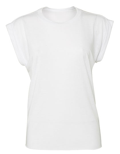 Women´s Flowy Muscle Tee With Rolled Cuff