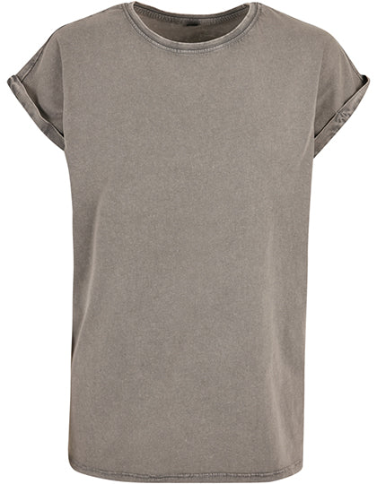 Ladies´ Acid Washed Extended Shoulder Tee