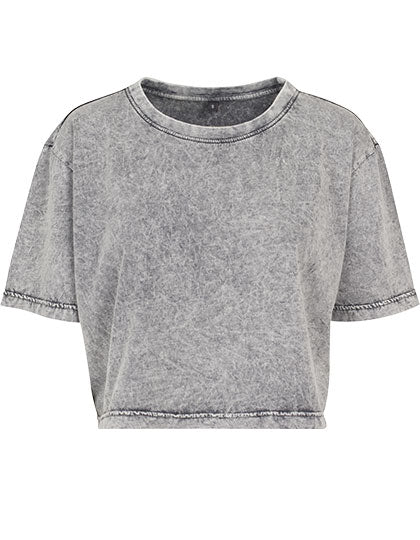 Ladies´ Acid Washed Cropped Tee