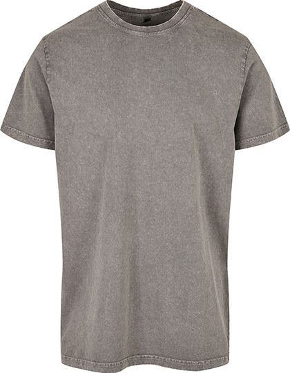 Acid Washed Round Neck Tee