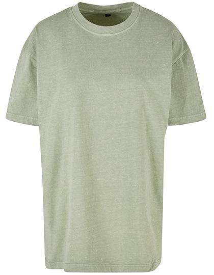 Ladies Oversized Acid Wash Tee