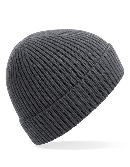 Engineered Knit Ribbed Beanie