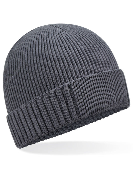 Organic Cotton Engineered Patch Beanie