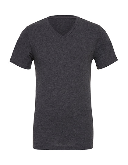 Unisex Heather CVC Short Sleeve V-Neck Tee