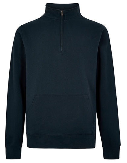 Regular Fit 1/4 Zip Pique Sweatshirt