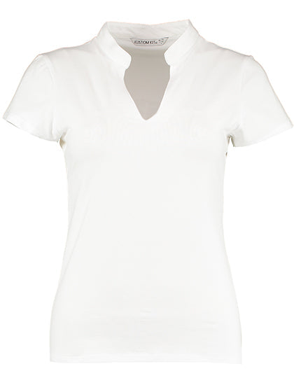 Women`s Regular Fit Mandarin Collar Top