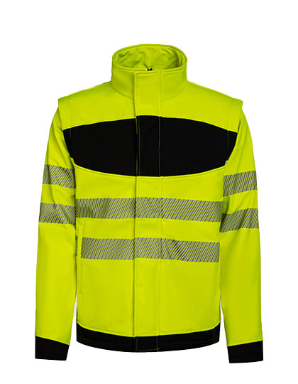 EOS Hi-Vis Workwear Softshell Jacket With Printing Area