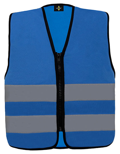 Kids´ Hi-Vis Safety Vest With Front Zipper Aalborg