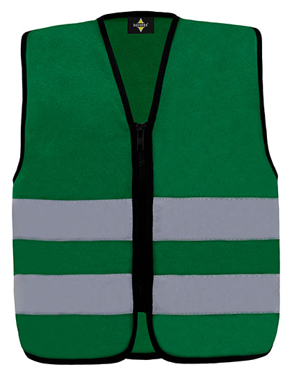 Kids´ Hi-Vis Safety Vest With Front Zipper Aalborg