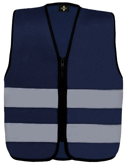 Kids´ Hi-Vis Safety Vest With Front Zipper Aalborg