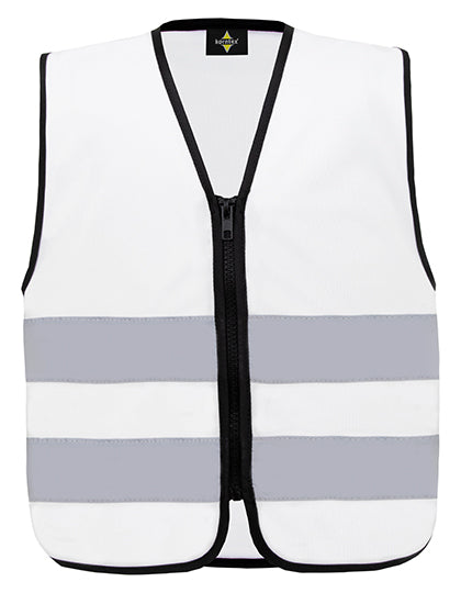 Kids´ Hi-Vis Safety Vest With Front Zipper Aalborg