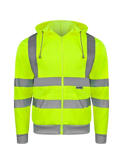 Hi-Vis Workwear Hooded Sweat-Jacket Galway