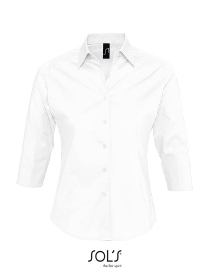 Women´s Stretch-3/4-Sleeve Blouse Effect