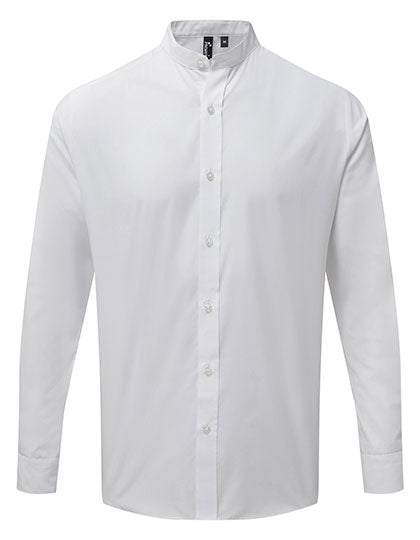 Men´s Banded Collar Grandad Long Sleeve Shirt