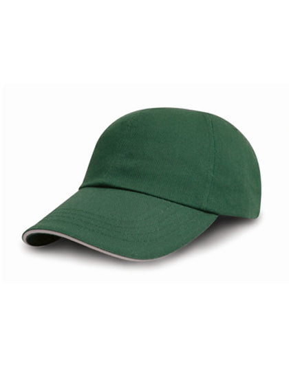 Brushed Cotton Decorators Cap With Sandwich Peak