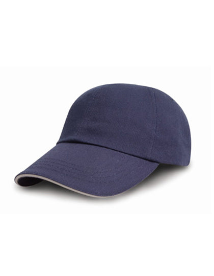 Brushed Cotton Decorators Cap With Sandwich Peak