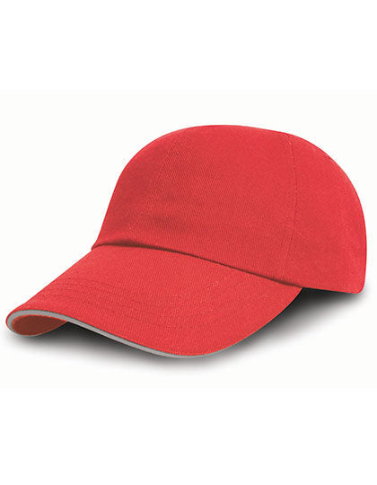 Brushed Cotton Decorators Cap With Sandwich Peak