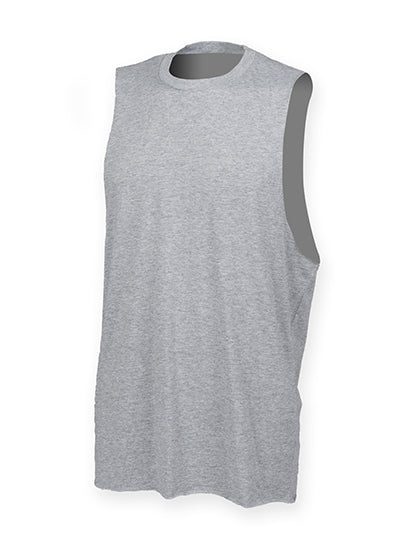 Men´s High Neck Slash Armhole Vest