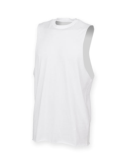 Men´s High Neck Slash Armhole Vest