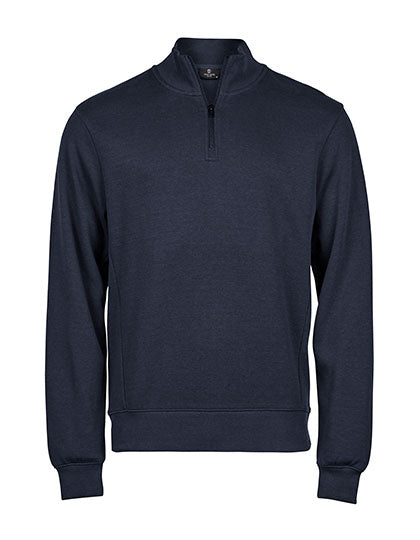 Ribbed Interlock Half Zip