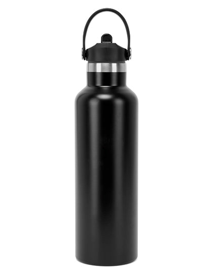 TriDri® Vacuum Sports Water Bottle With Flip Up Straw