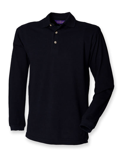 Long Sleeved Cotton Piqué Polo Shirt
