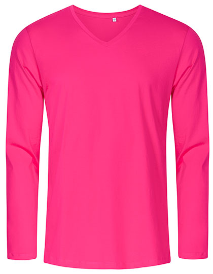 Men´s V-Neck T-Shirt Long Sleeve