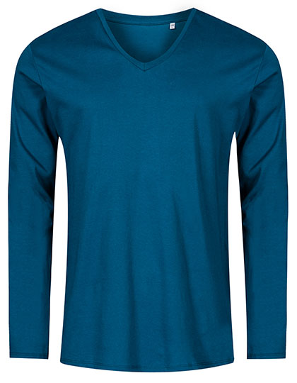 Men´s V-Neck T-Shirt Long Sleeve