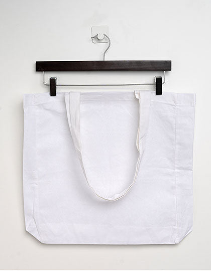 Cotton Bag Side Fold Long Handles