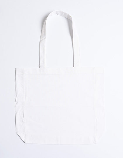 Cotton Bag Side Fold Long Handles