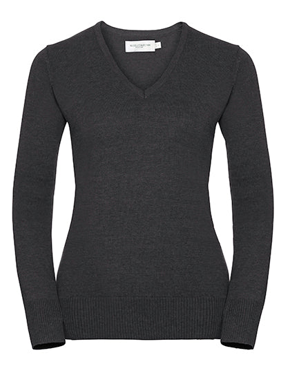 Ladies´ V-Neck Knitted Pullover