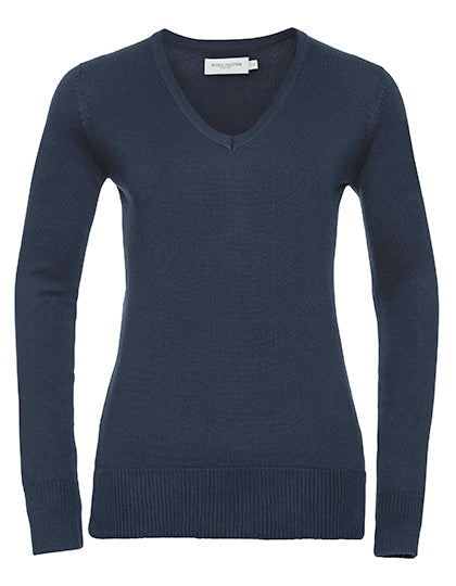 Ladies´ V-Neck Knitted Pullover