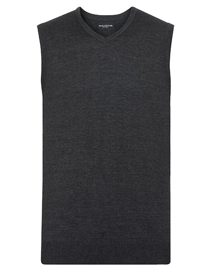Men's V-Neck Sleeveless Knitted Pullover