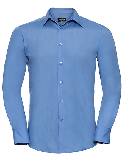 Men´s L/S Poly-Cotton Easy Care Tailored Poplin Shirt