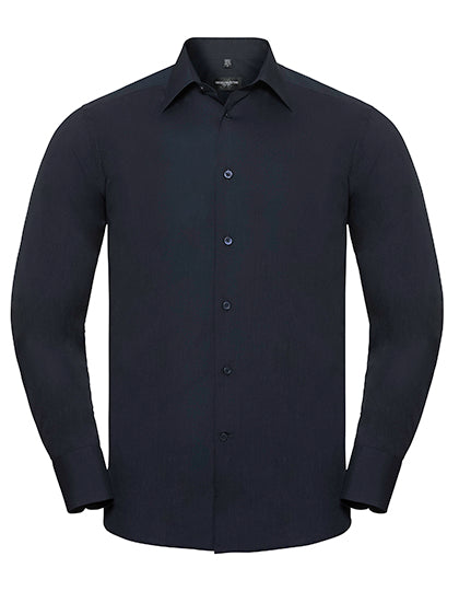 Men´s L/S Poly-Cotton Easy Care Tailored Poplin Shirt