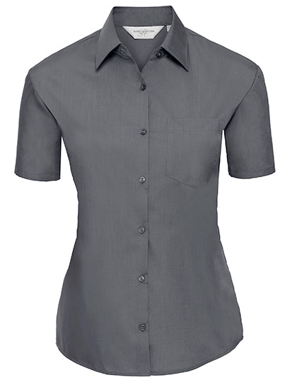Ladies´ Short Sleeve Poly-Cotton Easy Care Poplin Shirt