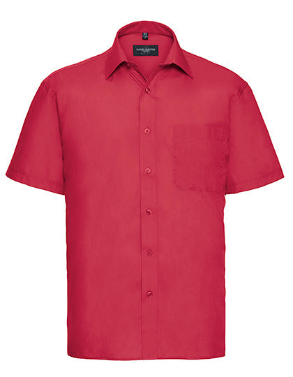 Men´s Short Sleeve Poly-Cotton Easy Care Poplin Shirt