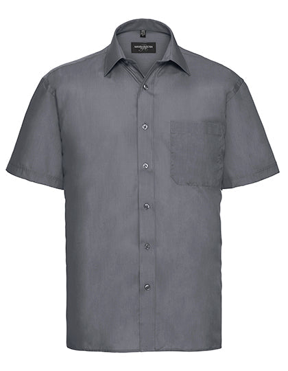Men´s Short Sleeve Poly-Cotton Easy Care Poplin Shirt