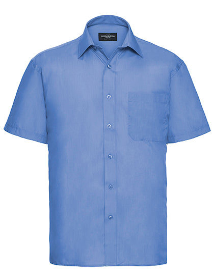 Men´s Short Sleeve Poly-Cotton Easy Care Poplin Shirt