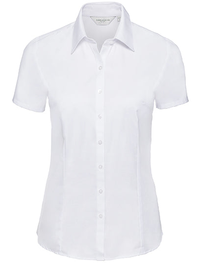 Ladies´ Short Sleeve Herringbone Shirt