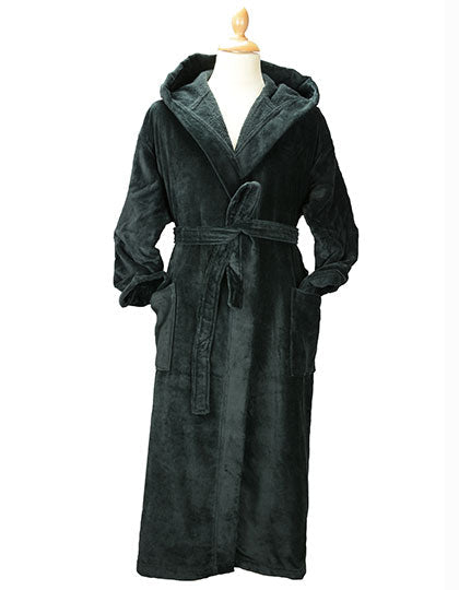 DeLuxe Velour Bathrobe with hood
