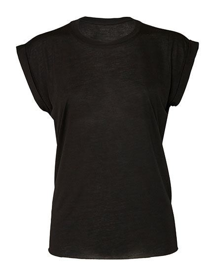 Women´s Flowy Muscle Tee With Rolled Cuff