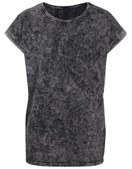 Ladies´ Acid Washed Extended Shoulder Tee