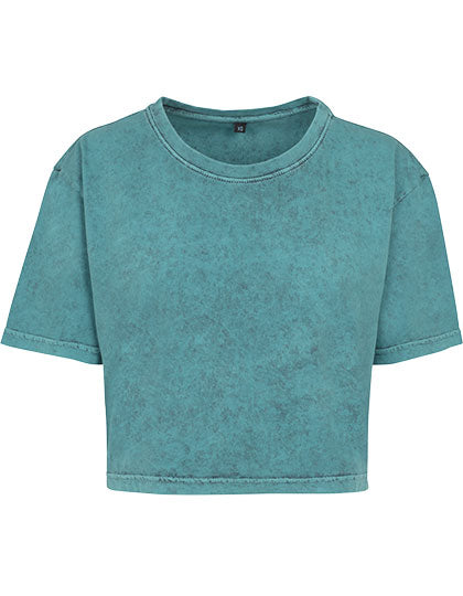 Ladies´ Acid Washed Cropped Tee