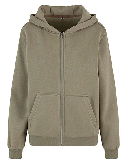 Ladies Fluffy Zip Hoody