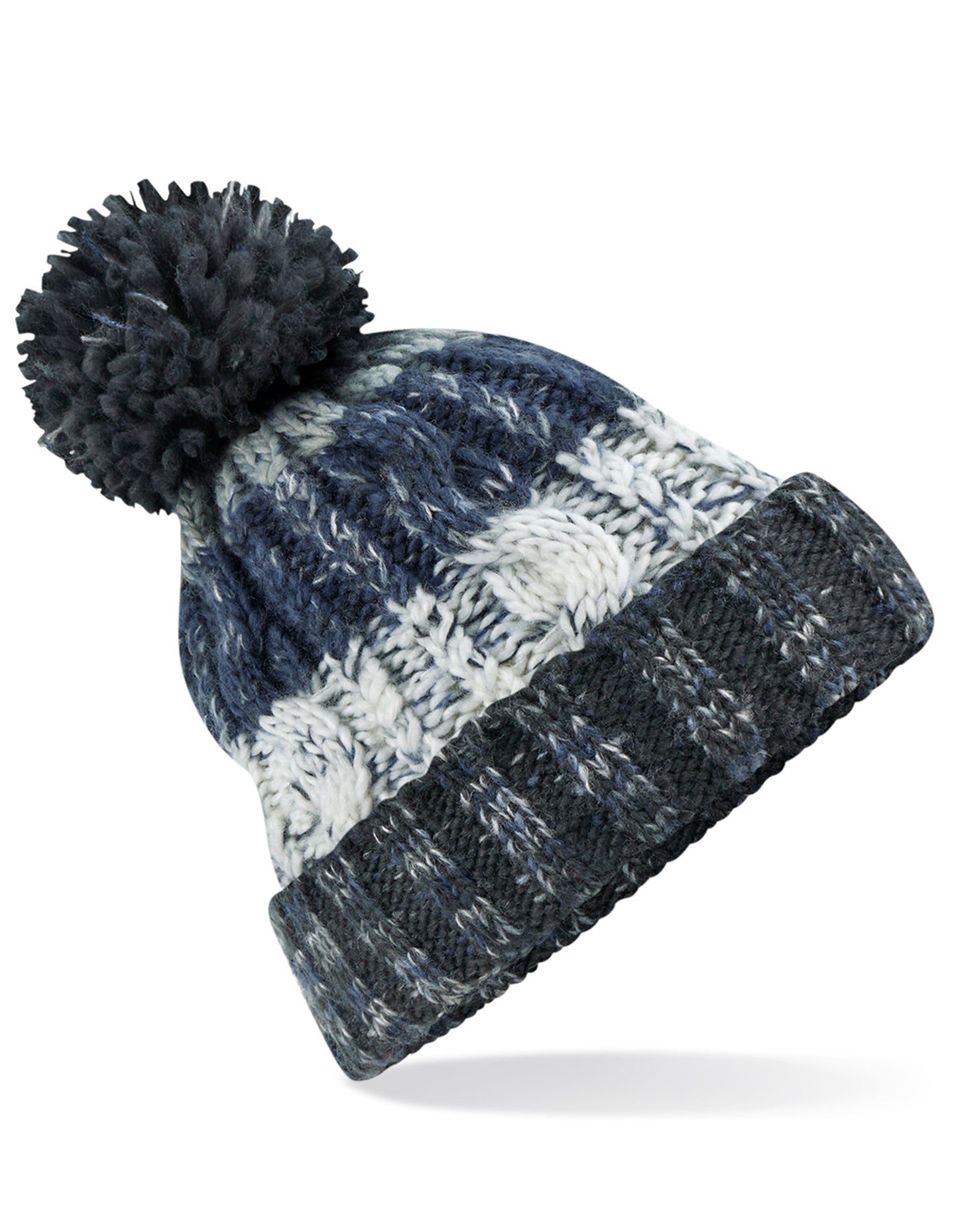 Corkscrew Pom Pom Beanie